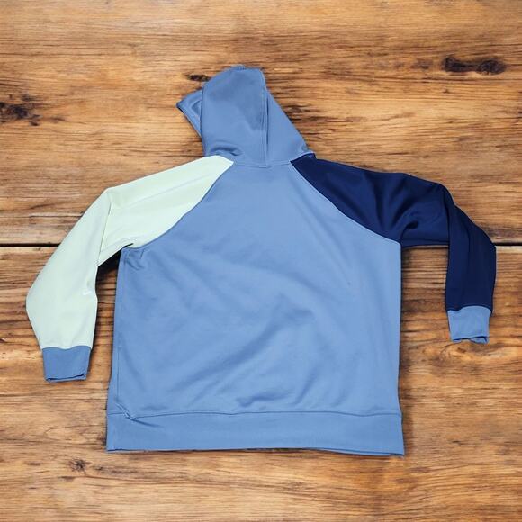 Nike Women’s Therma Fit Fleece Color Block Training Hoodie Sweatshirt Large L - Picture 2 of 4